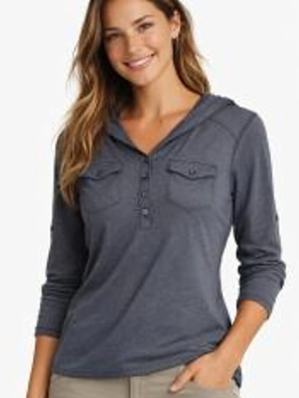 Marmot Laura Hooded Long-Sleeve Hoodie  Henley Shirt - Women’s Small